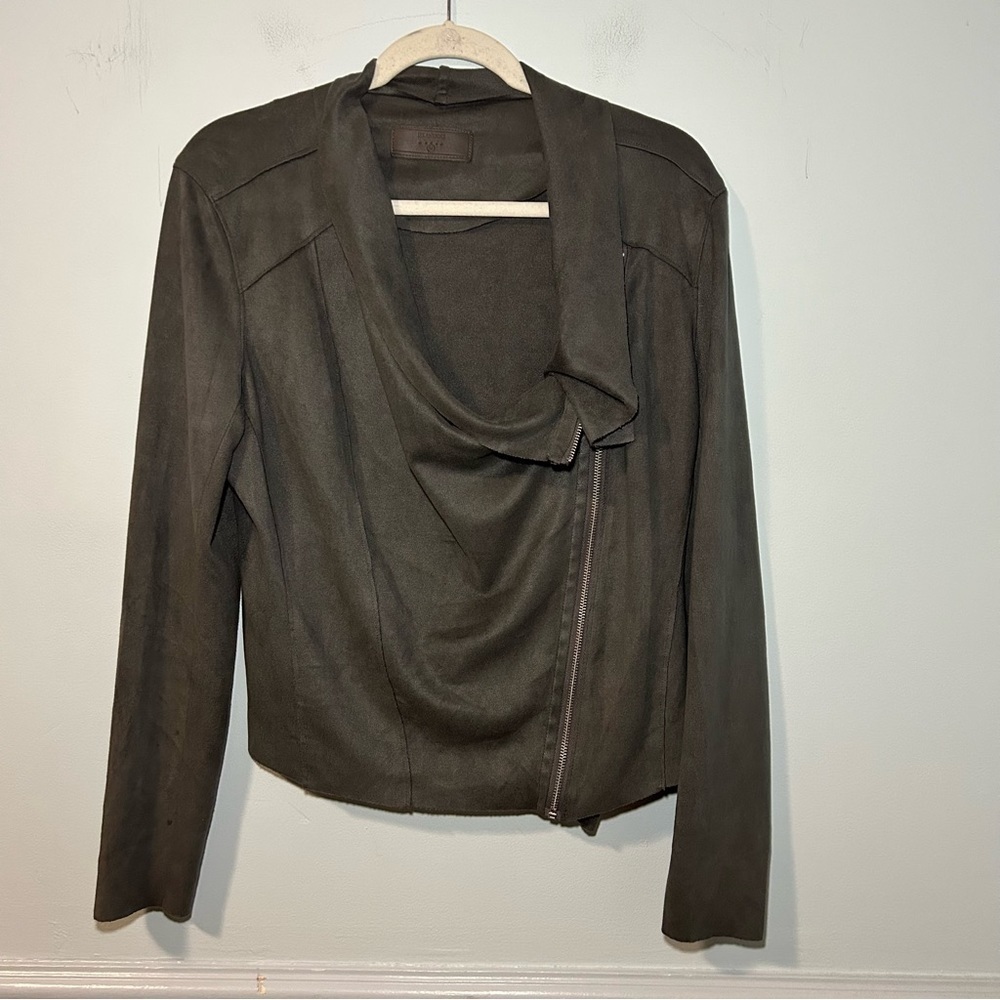 Blank NYC Dark Gray Side Zip Jacket Size Medium
